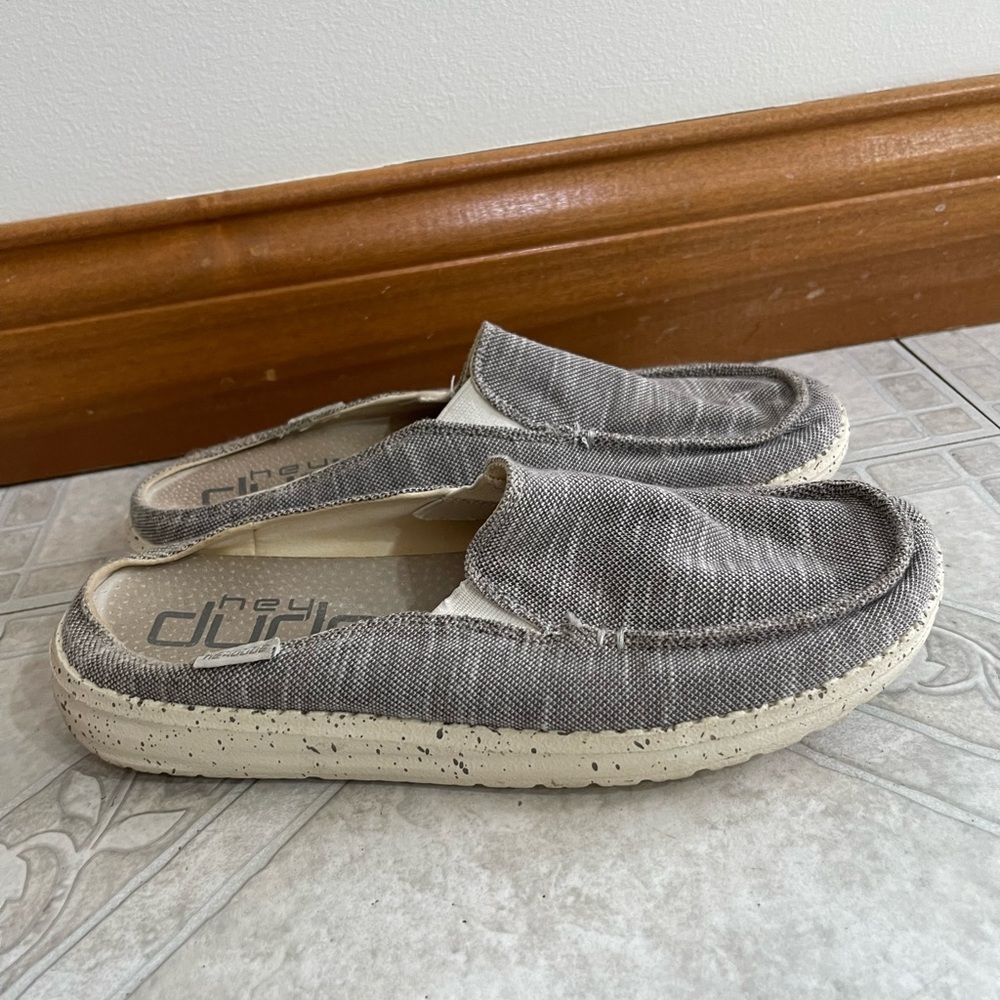 Grey Hey Dude Slip On Women Size 7